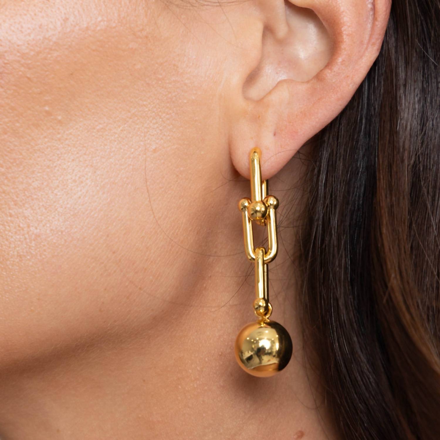 Sahira Jewelry Design - Women's Lydia Beaded Link Earrings