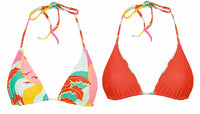 Maaji - Reversible Tropical Breeze Balmy Sliding Triangle Bikini Top