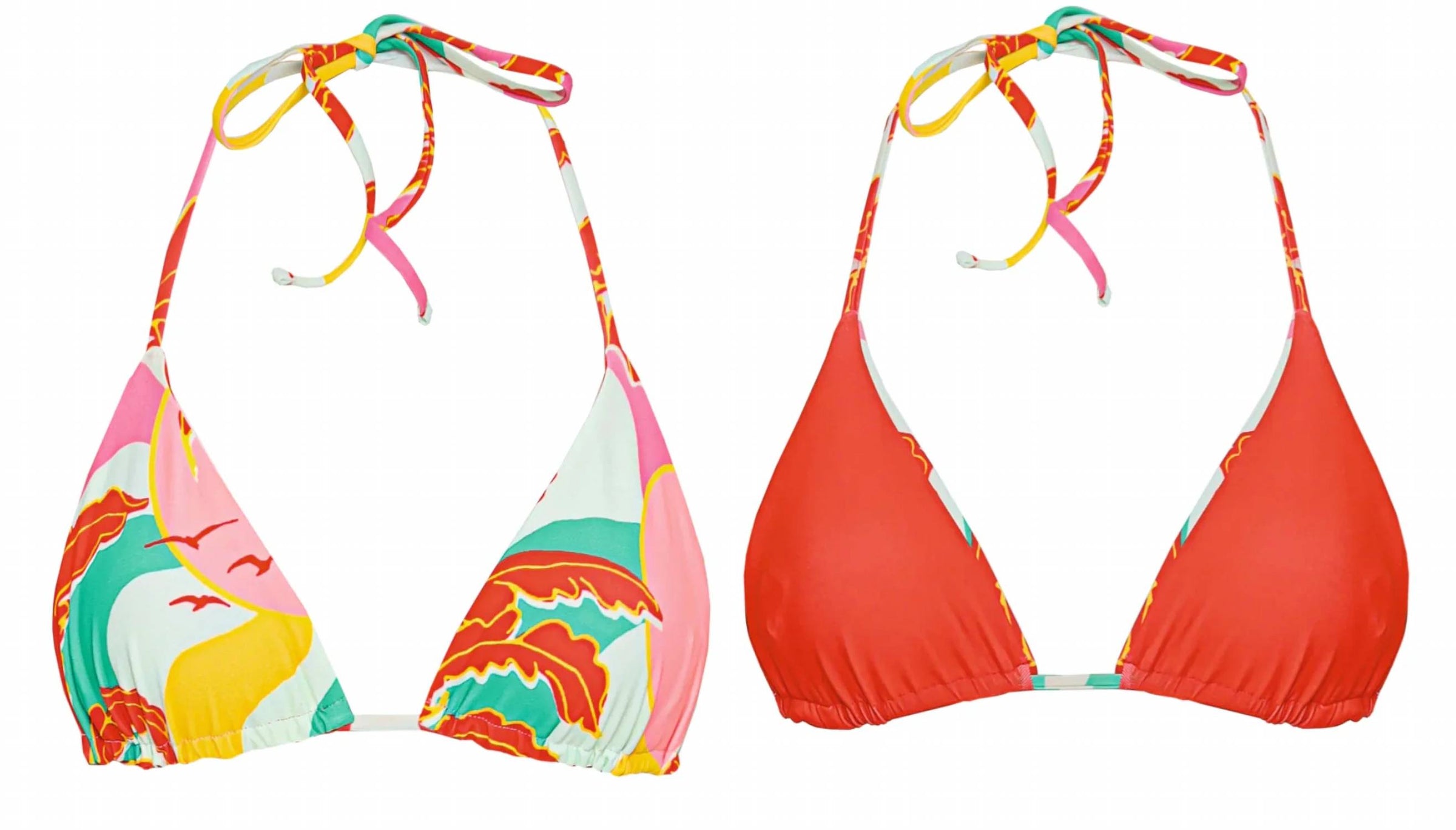 Maaji - Reversible Tropical Breeze Balmy Sliding Triangle Bikini Top