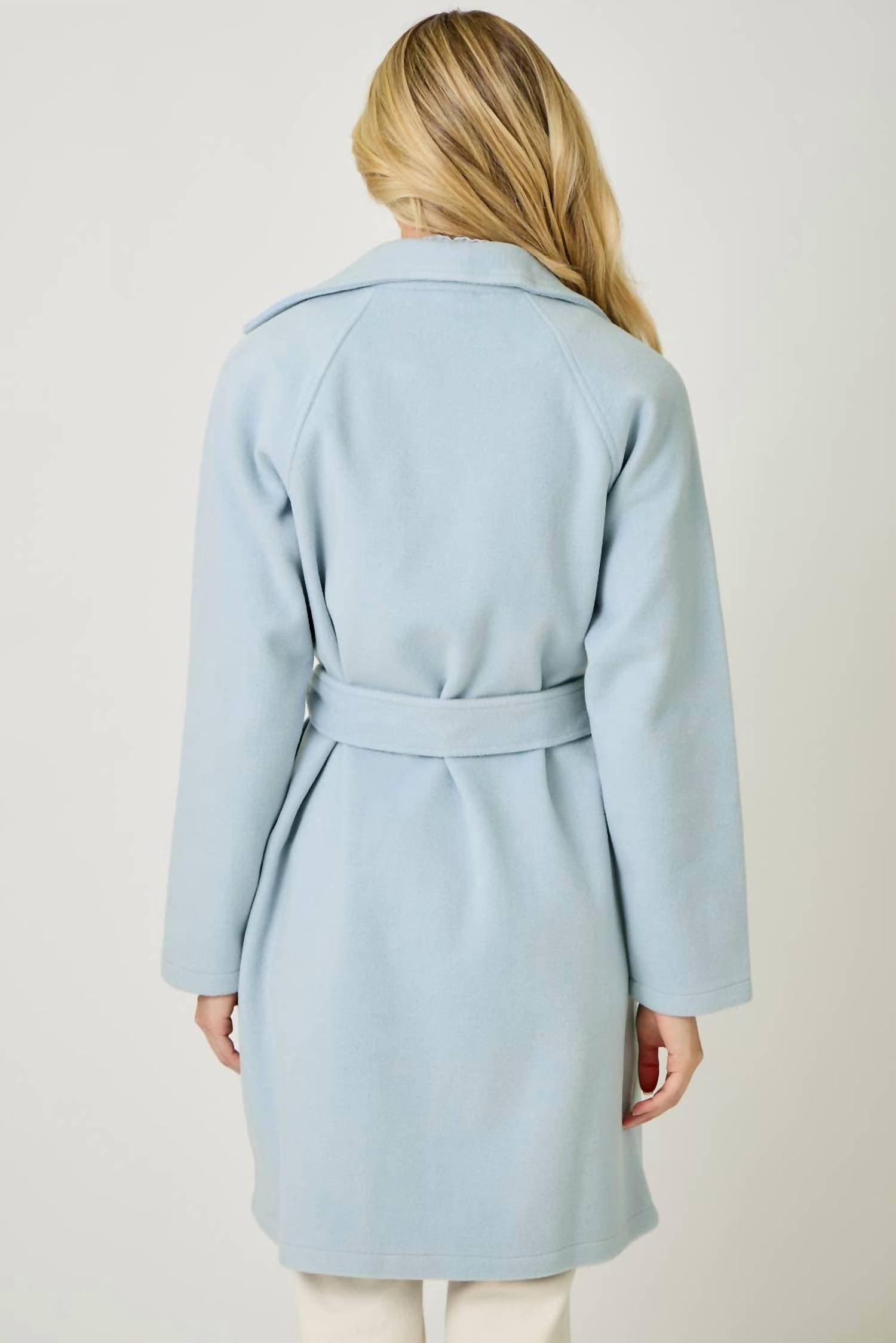 Mystree - Lapel Collar Robe Coat