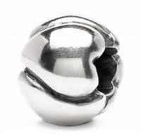 Trollbeads Women's Hearts Small Bead Charm in silver - women's accessory