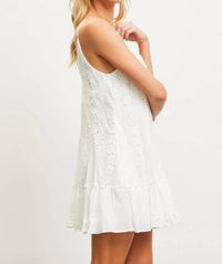 Mustard Seed - Gingham Eyelet Dress