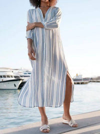 Debbie Katz - Clara Side Slits Midi Dress