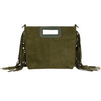 Penelope Chilvers - Women's Fringe Handy Suede Bag