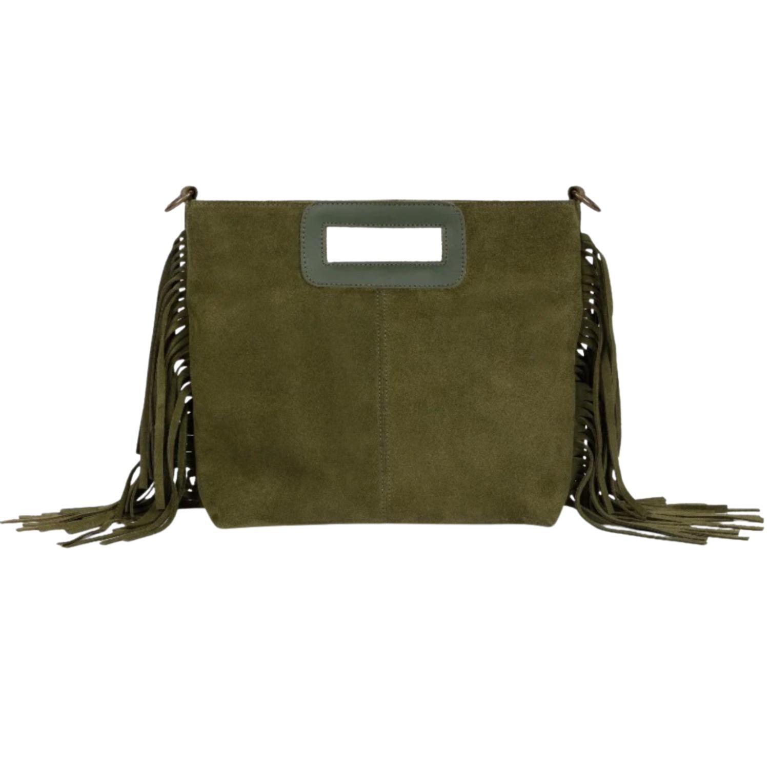 Penelope Chilvers - Women's Fringe Handy Suede Bag