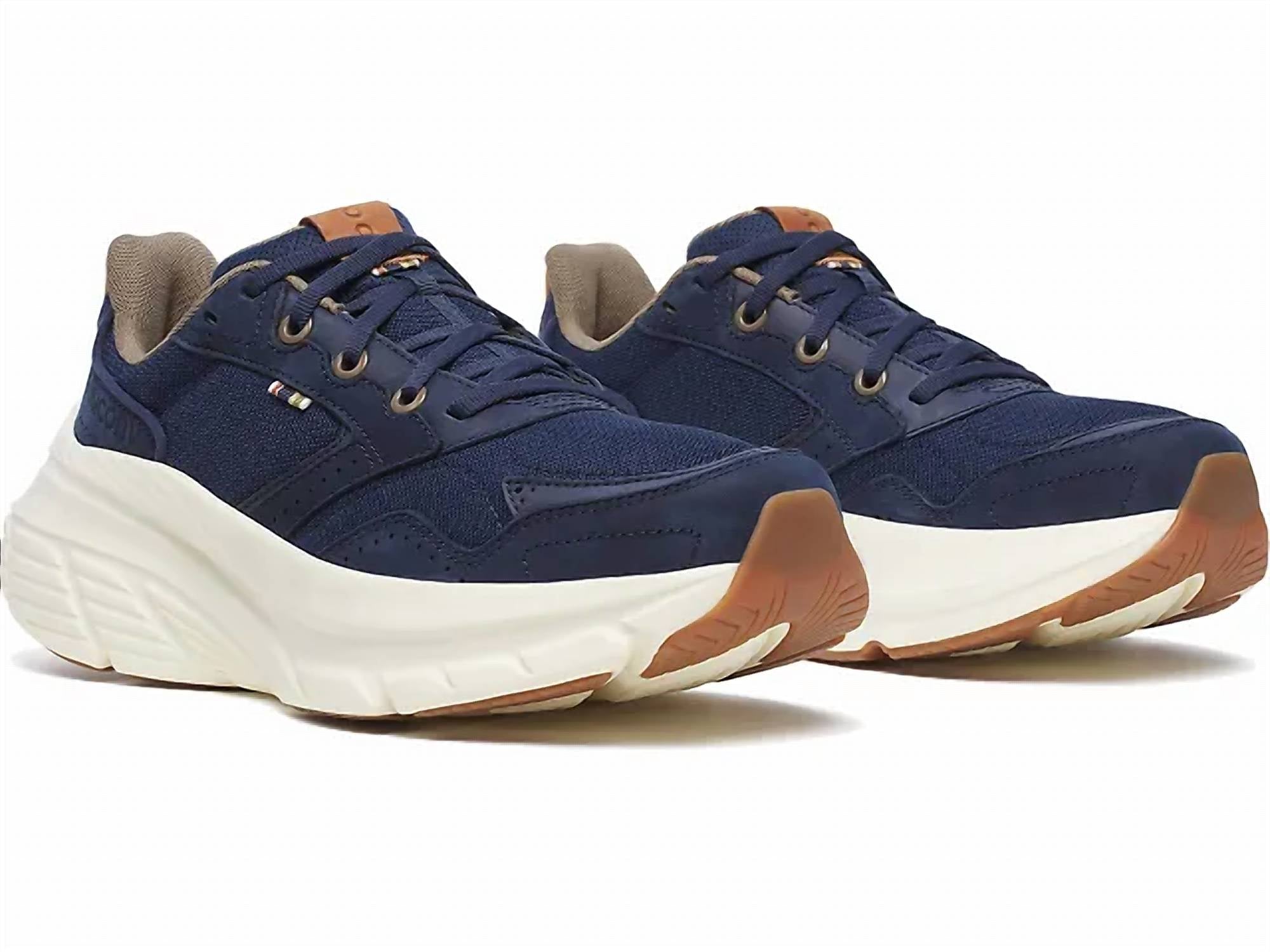 SAUCONY Women's Guide Metro Walking Shoes in navy - women's shoe - detail view
