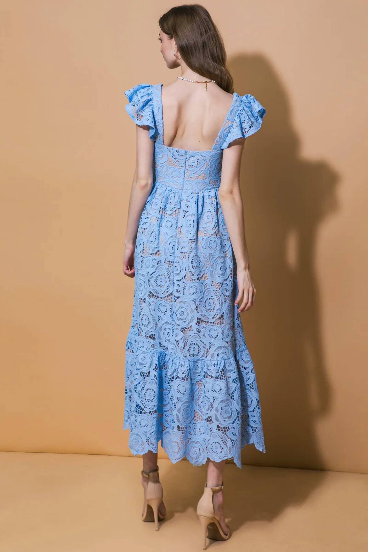 Flying Tomato - Tuscany Lace Midi Dress