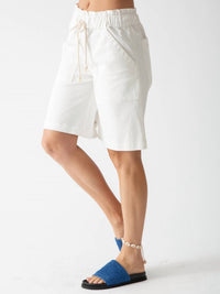 Electric & Rose Easy Bermuda Beach Shorts in cloud - women's shorts - alternate view