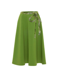 Theo The Label - Women's Harmonia Embroidered A Line Skirt