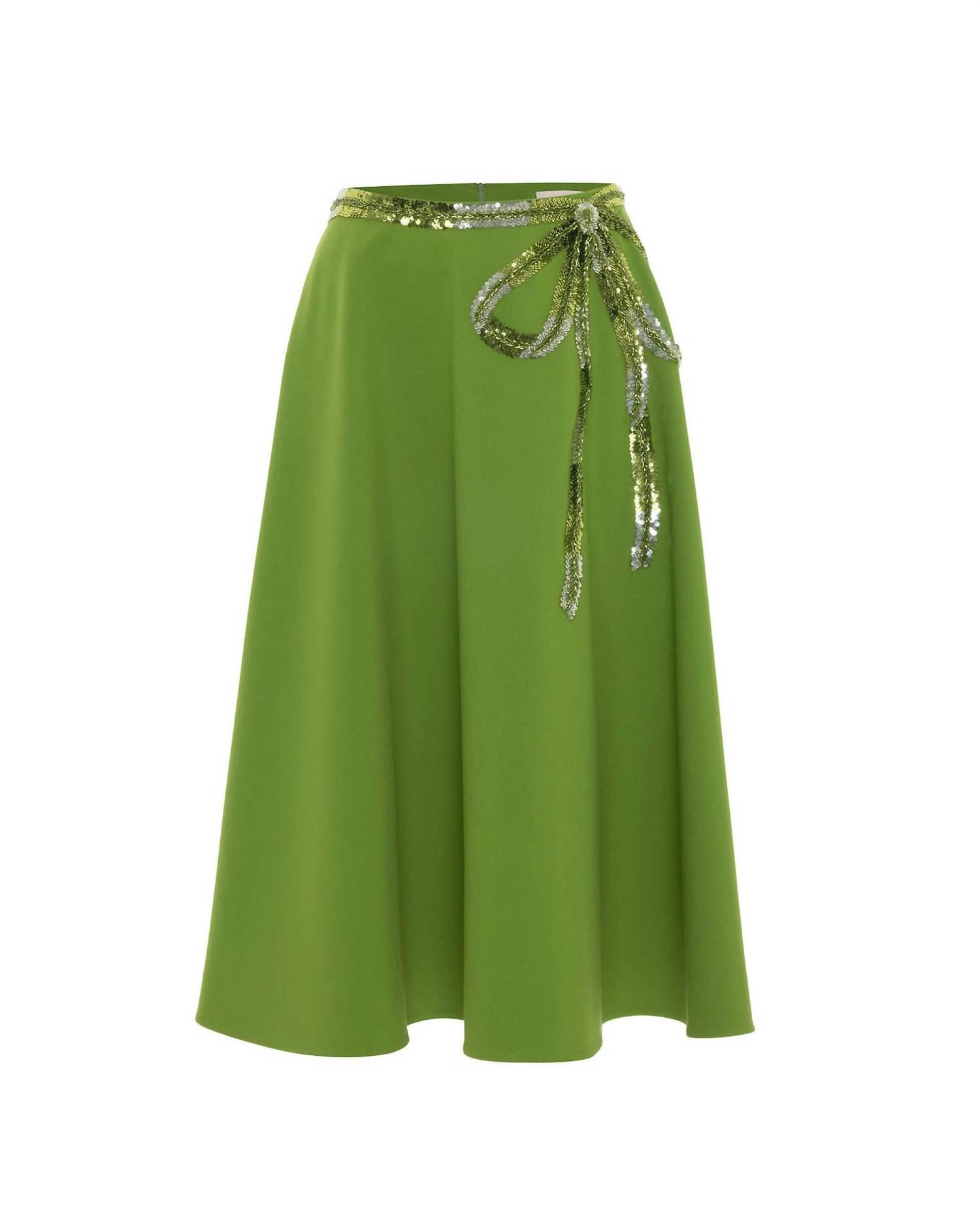 Theo The Label - Women's Harmonia Embroidered A Line Skirt