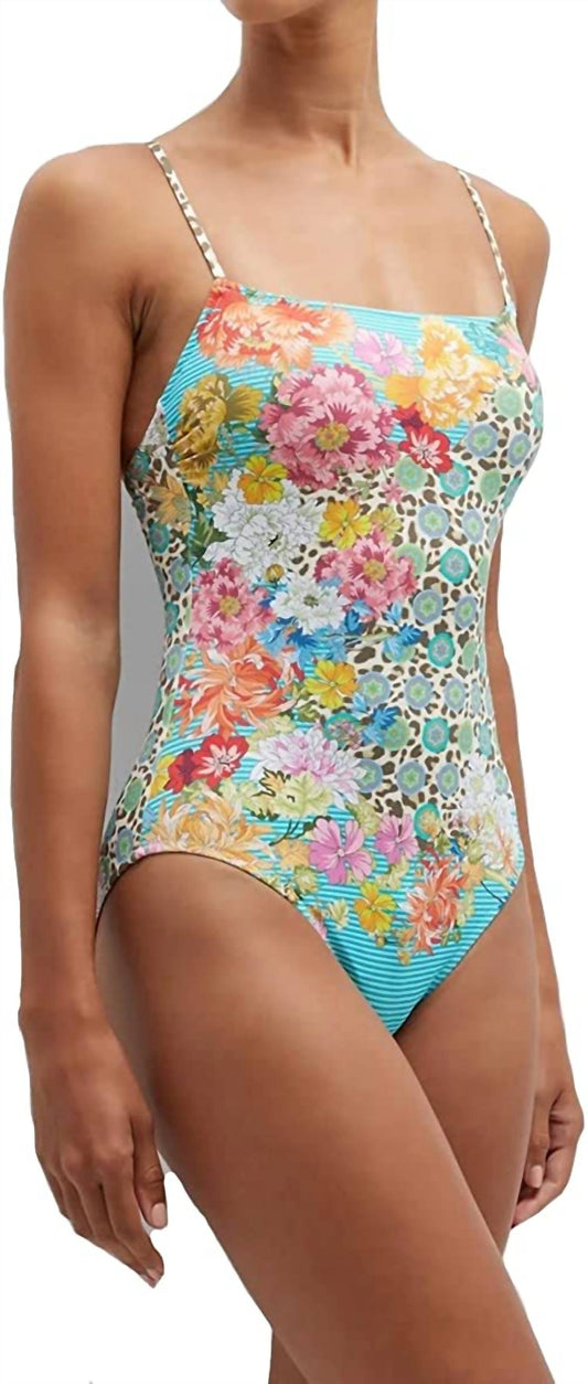 Women's Spaghetti Strap One Piece Swimsuit