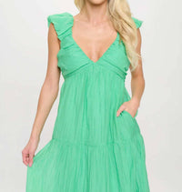 Meet Me in Santorini Breeze Maxi Dress in santorini breeze maxi dress in cypress - women's dress - view 4