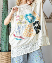 Oli & Hali - Flower Applique Top