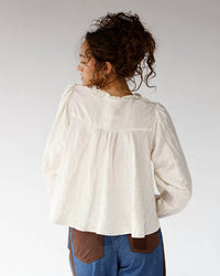 By Together - Stella Sheer Lace Detail Blouse