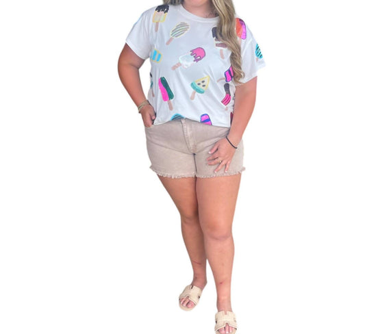 Queen Of Sparkles - POPSICLE TEE TOP