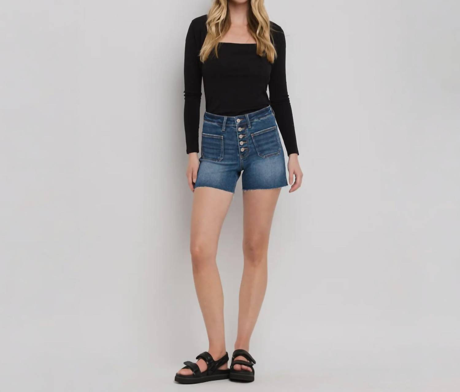 Lovervet - Patched Button Fly Shorts