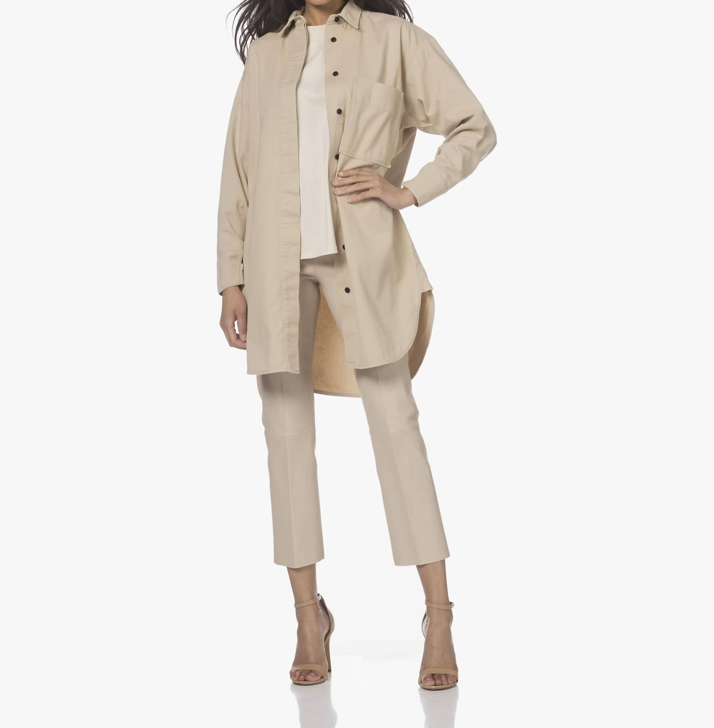 By Malene Birger - Cropped Lamb Leather Trousers