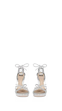 Paige - Women's Denim Viola Ankle Tie Strappy High Heel Sandals