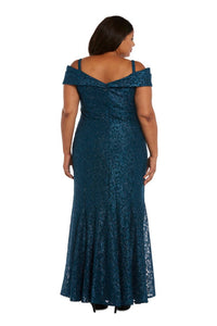 R&M Richards - Off The Shoulder Fishtail Evening Gown