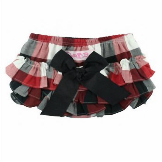 Rufflebutts - BABY GIRLS PLAID DIAPER COVER