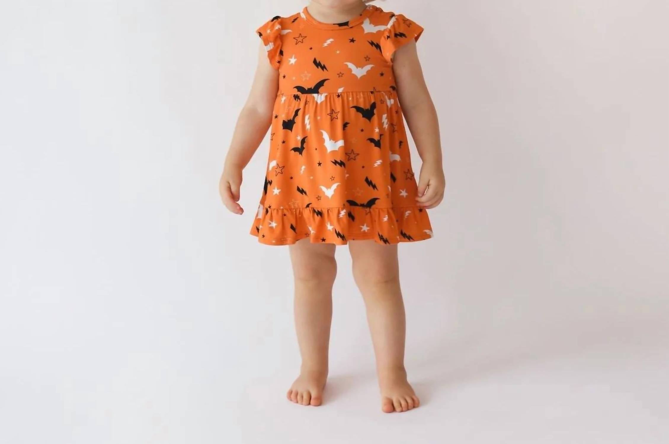 Posh Peanut - Hendrix Capsleeve Ruffled Bodysuit Dress