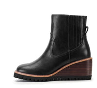 YELLOWBOX Women's Immix Wedge Boot in black - women's shoe - detail view