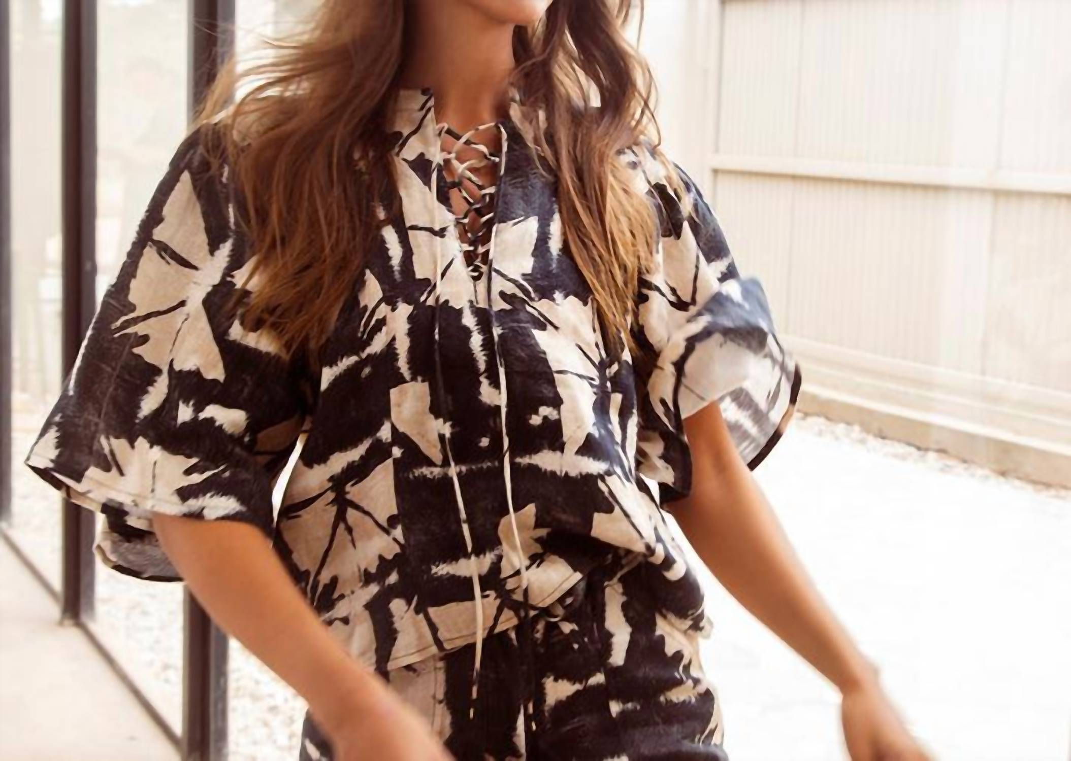Maria La Paz - Elena Drawsting Blouse