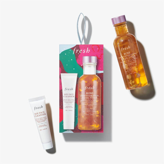 Fresh - Cleanse & Prep Skincare Set - Hydration Toner and Face Wash Essentials Duo