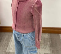 Hayden La - Washed Waffle Knit Top
