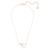 Swarovski - Women's Infinity Mixed Metal Heart Pendant Necklace