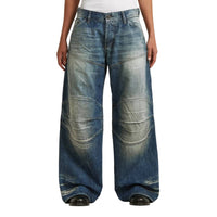 G-Star Rr 5620 Biker Baggy Selvedge Denim Jeans in dark blue - women's jeans
