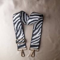 Lauren Lane - Women's Tiger Striped Detachable Adjustable Crossbody Purse Bag Strap