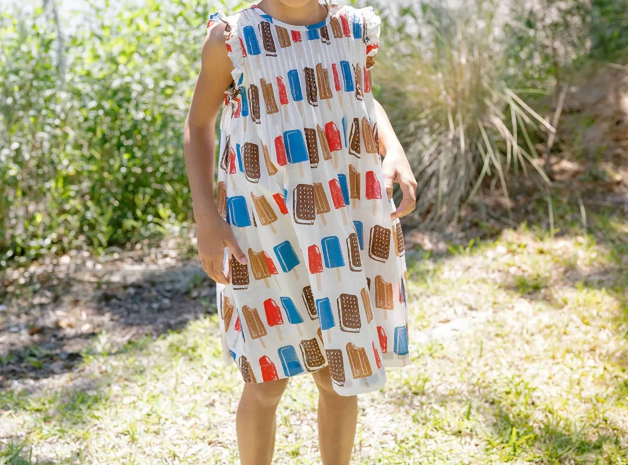 Pink Chicken - Kid's Popsicles Jaipur Dress