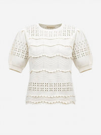 Ulla Johnson - Marcelena Eyelet Knit Top