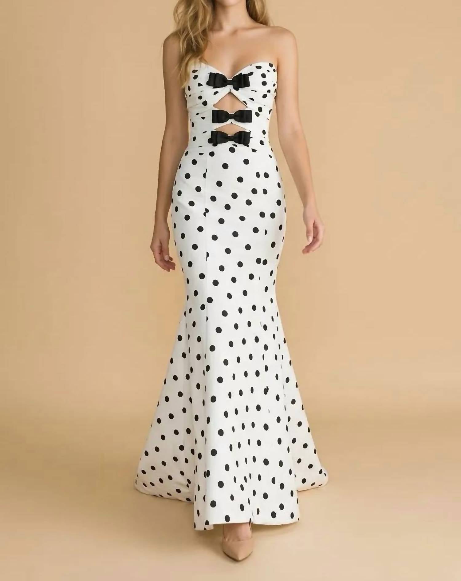 Couture Lee - Mermaid Gown With Cutout Bodice