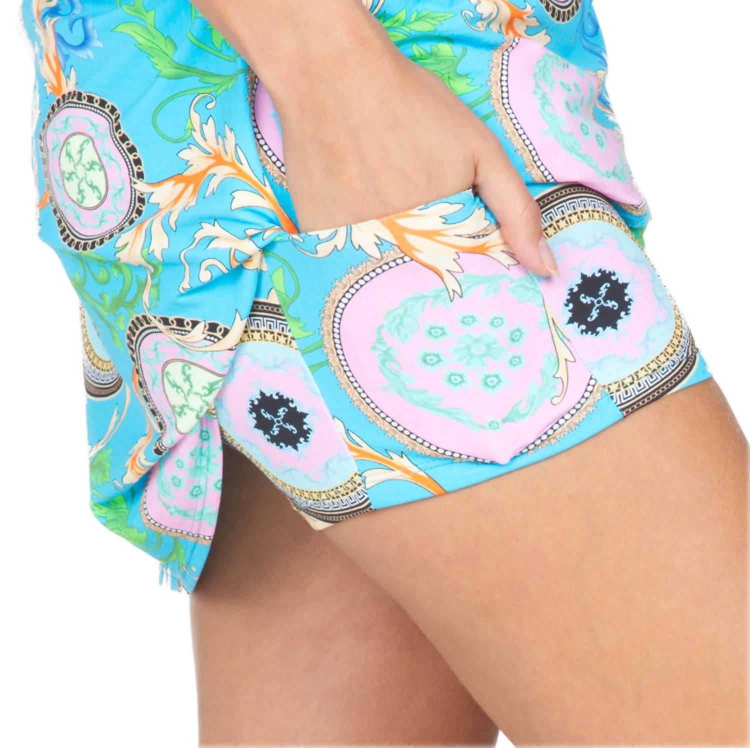 Ibkul - Debbie Print Layered Skort