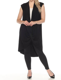 Joseph Ribkoff - Cap Sleeve Longline Cover Up Top