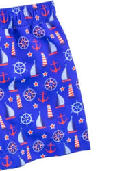 Florence Eiseman - Boys Nautical Print Swim Trunks