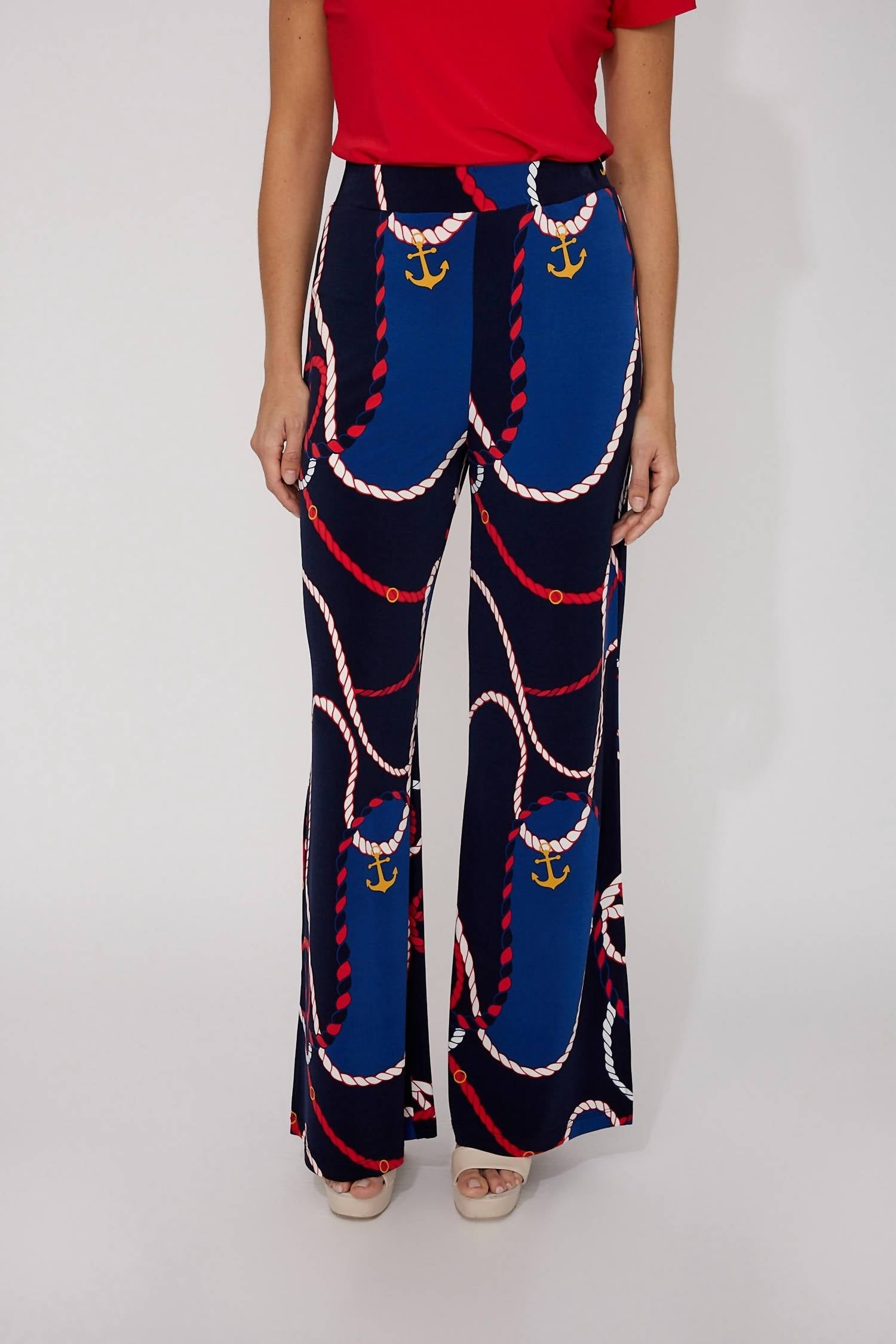 Frank Lyman - High-waisted Abstract Trousers