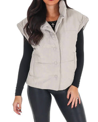 Blu Pepper - Oversized Puffer Vest