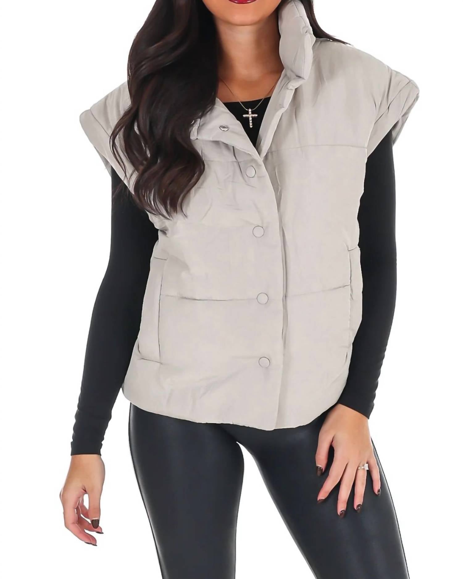 Blu Pepper - Oversized Puffer Vest