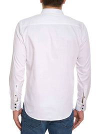 Robert Graham Moxy Long Sleeve Shirt in white - men's shirt - detail view