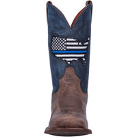 DAN POST. Men's Thin Line Western Boots in navy brown - men's boots - view 4