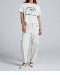 ASKK NY Martini Soup Short Sleeve T-shirt in white - women's t-shirt - alternate view