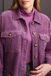 Tribal - Crop Corded Denim Jacket