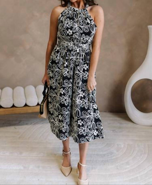 Heyson - Floral Halter Midi Dress