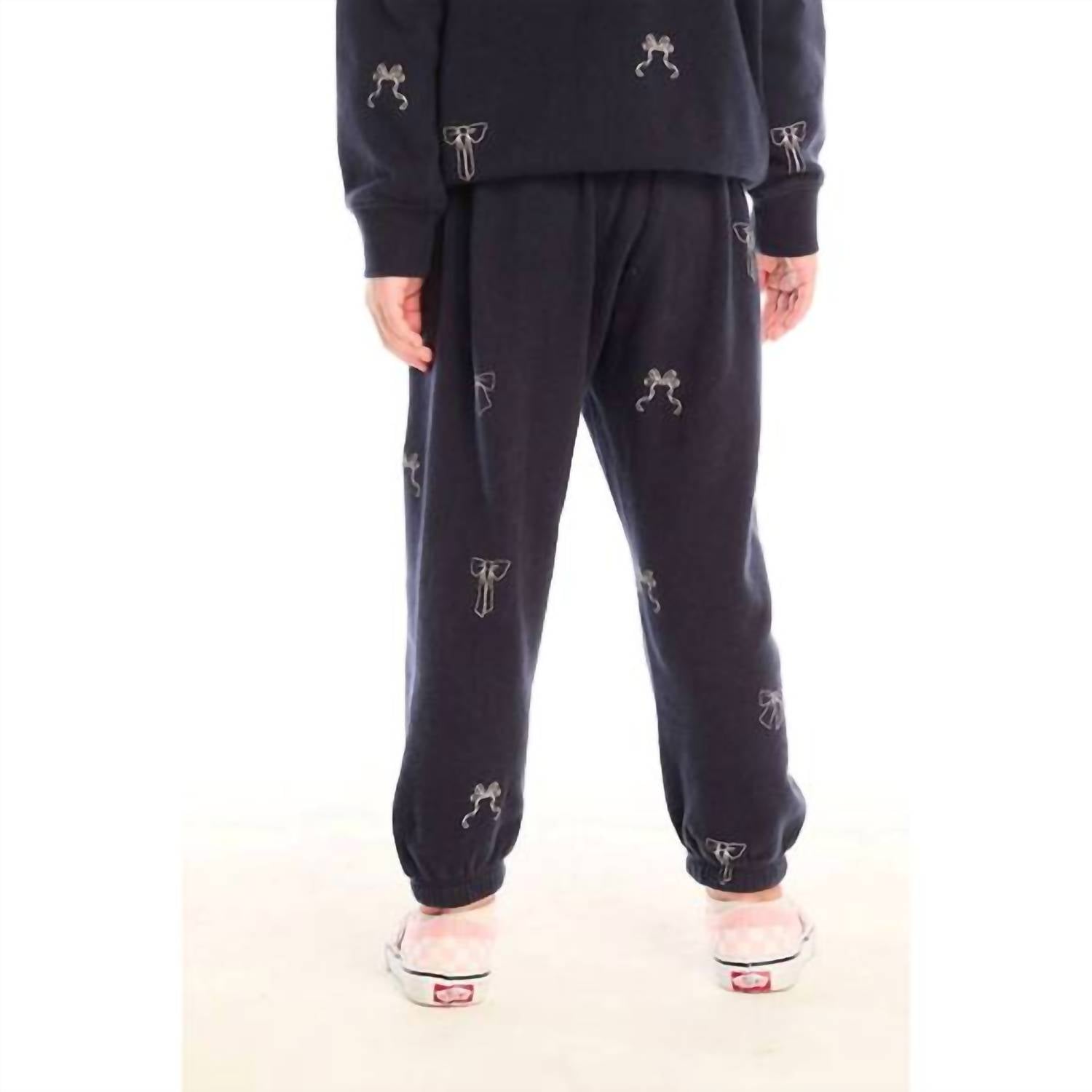 Chaser - Girl's Glitter Bows Sweatpants