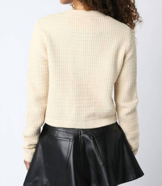 Olivaceous - Maci Knit Button Cardigan