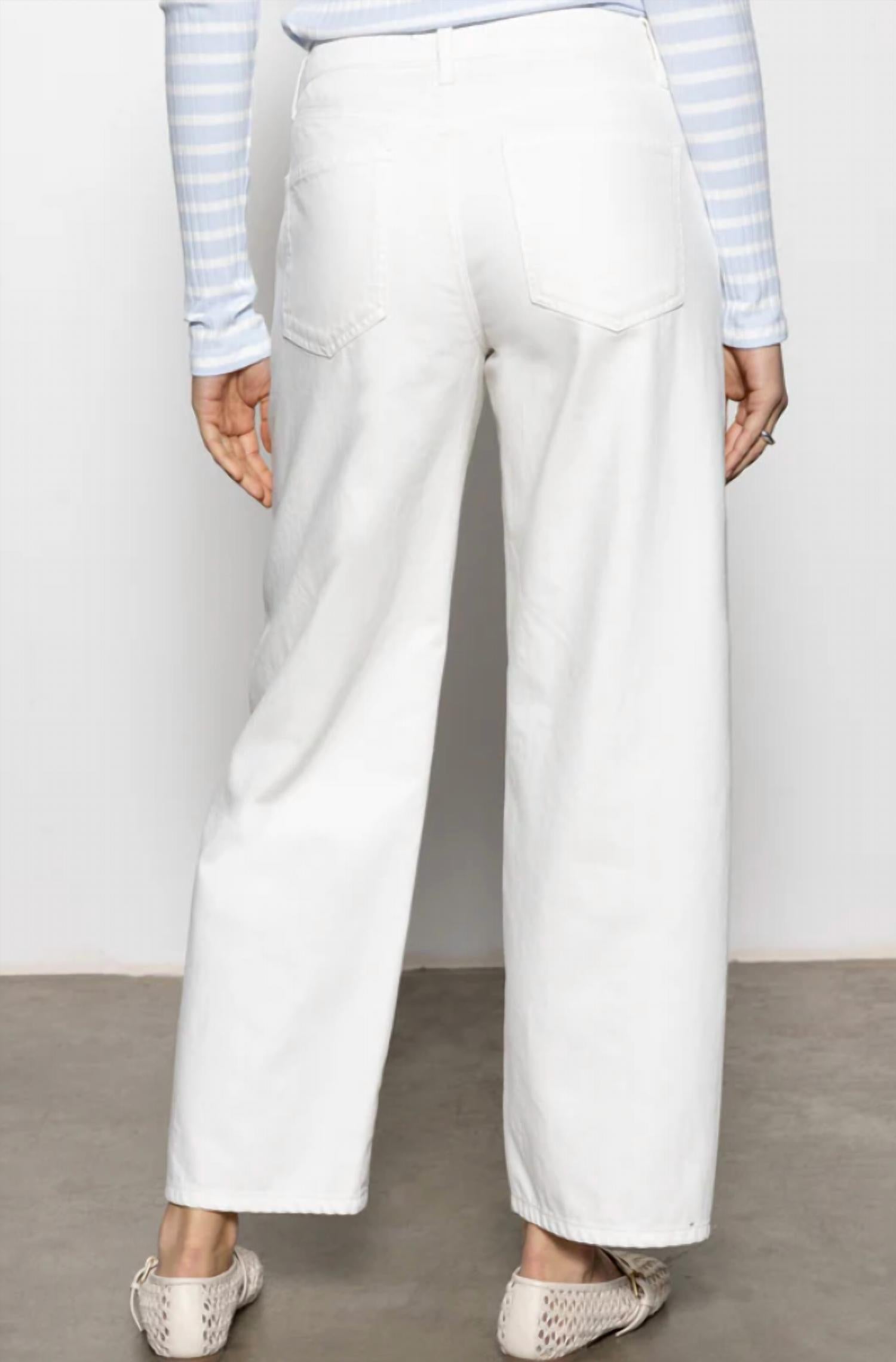 Sanctuary Column Ankle Jeans in bleached white - women's jeans - alternate view