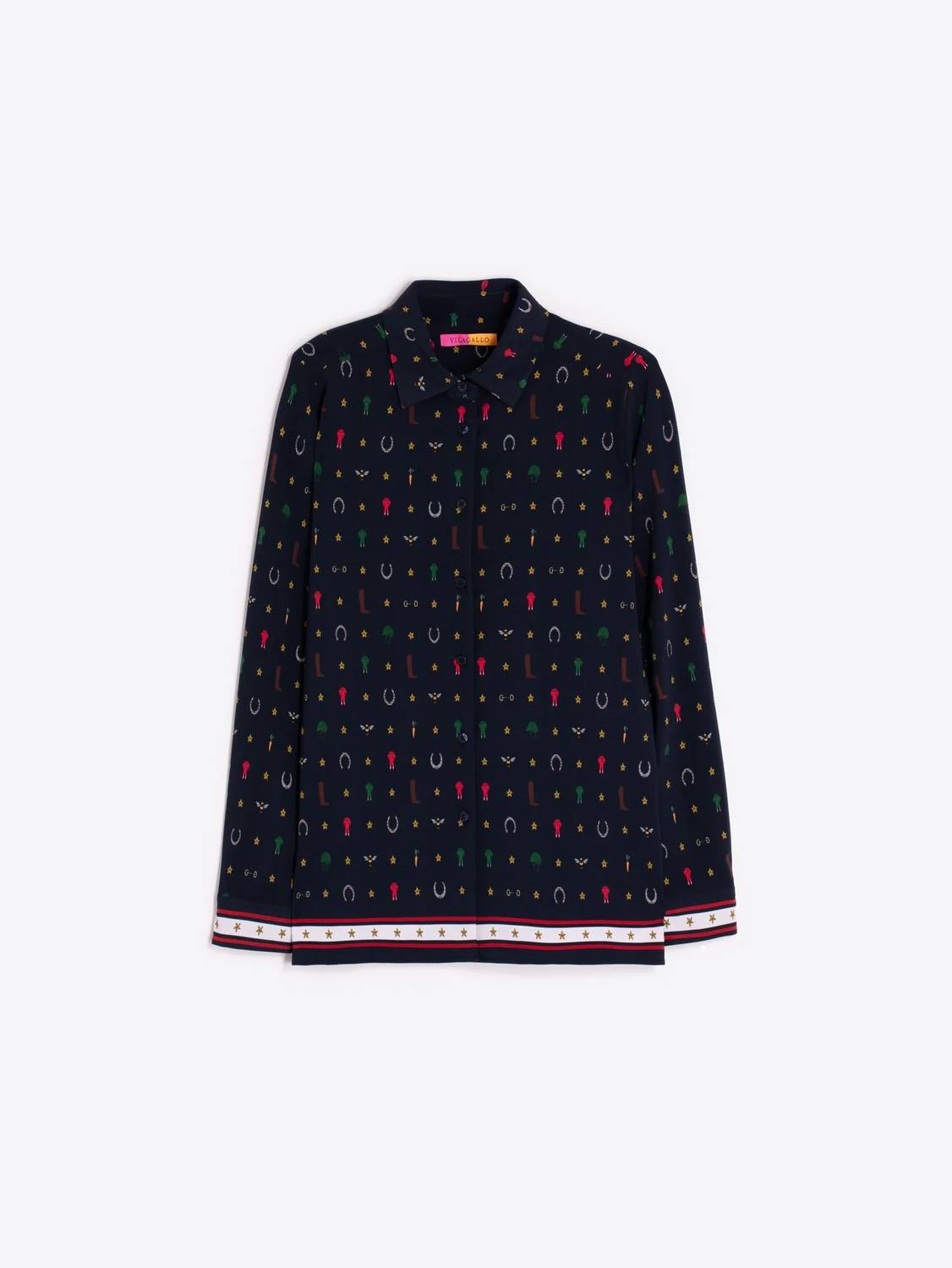 Vilagallo - Equestrian Print Top